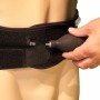 Inflatable L4 L5 S1 AirLOMB lumbar belt front view with action inflator